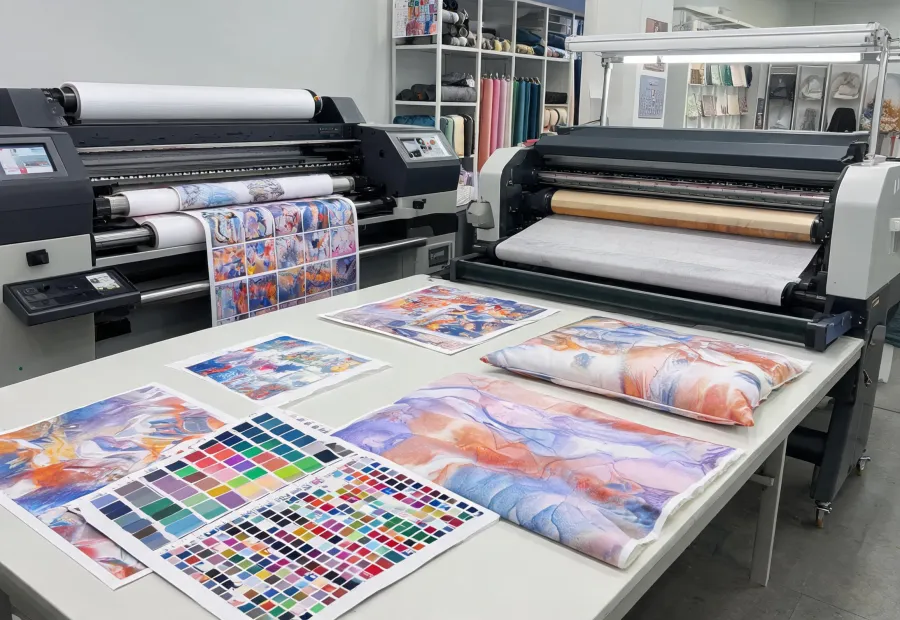 Sublimation print transfer for textile décor